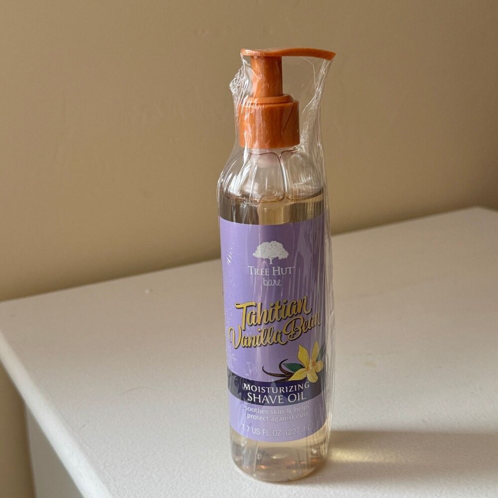 Tree Hut bare Moisturizing Shave Oil, Tahitian Bean, Vanilla, 7.7 Fl Oz